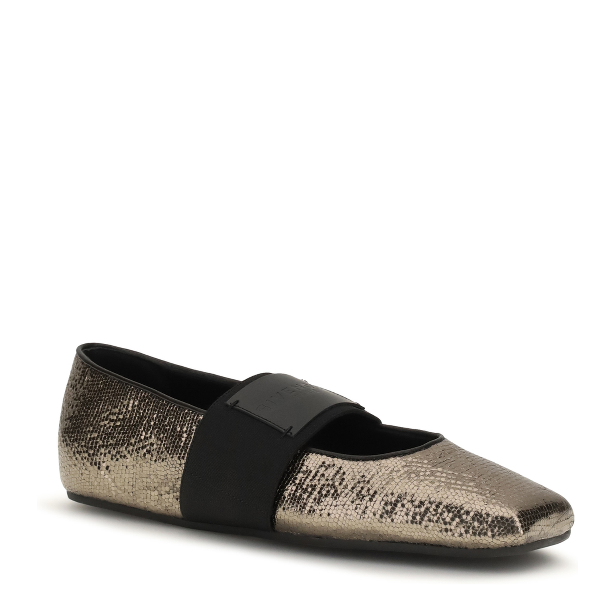 MAYFEYR - Givenchy - Sliced Square Ballerinas In Textured Leather - BE5017E2JK315