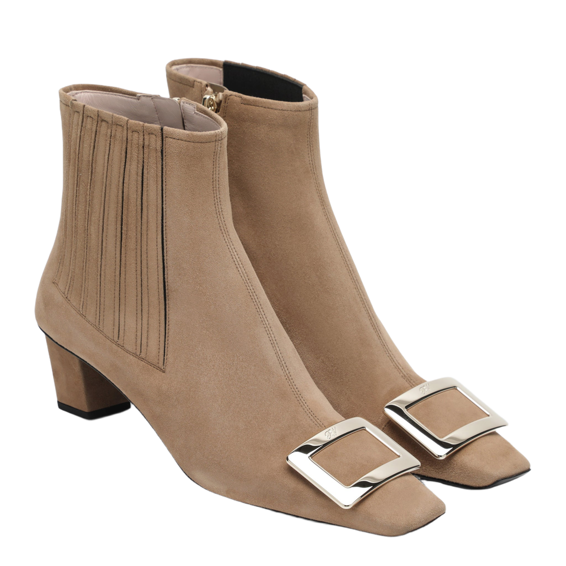 MAYFEYR - Roger Vivier - Belle Vivier Suede Ankle Boots - RVW00630330HR0S812