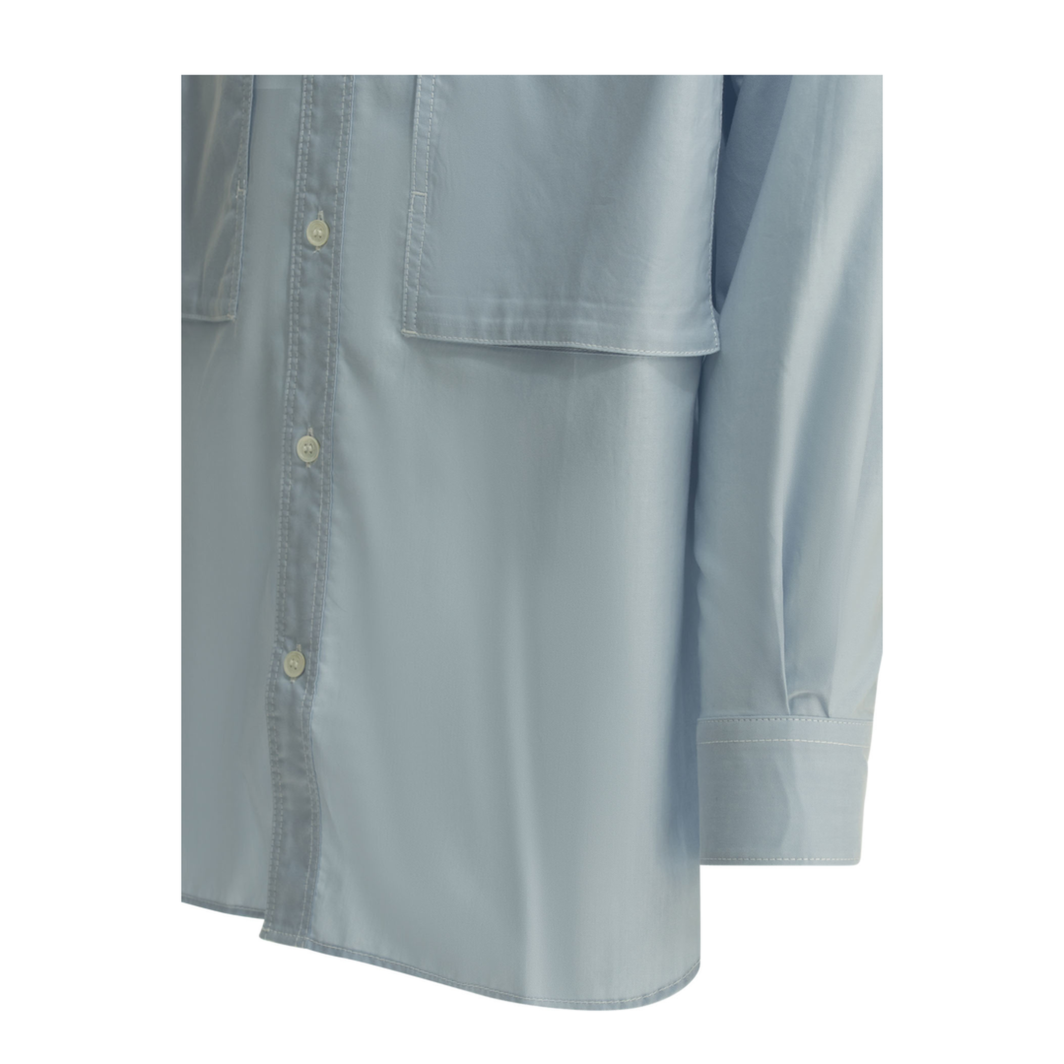 MAYFEYR - Comme Des Garçons Homme - Casual Shirt With Patch Pockets - HQB012S261SAXE