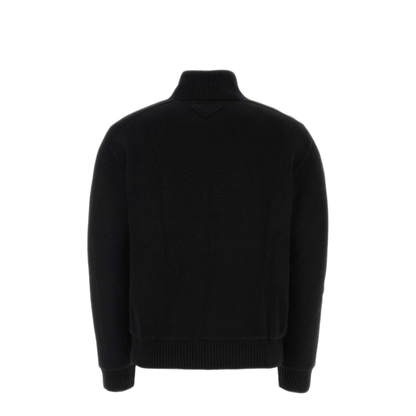 MAYFEYR - Prada - Black Wool Blend Cardigan - UMG251S23213GHF0002