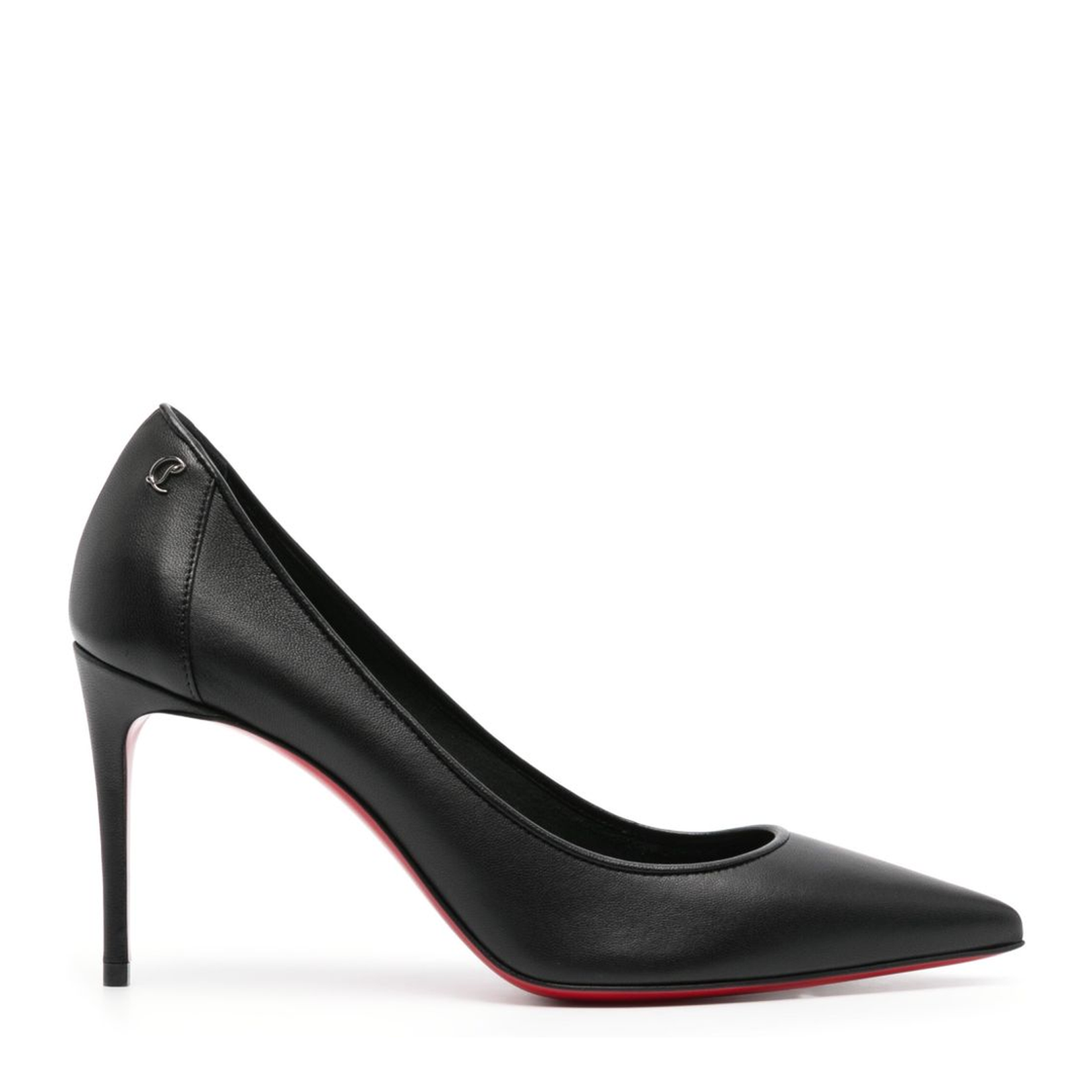 High Stiletto Heel Black Calf Leather