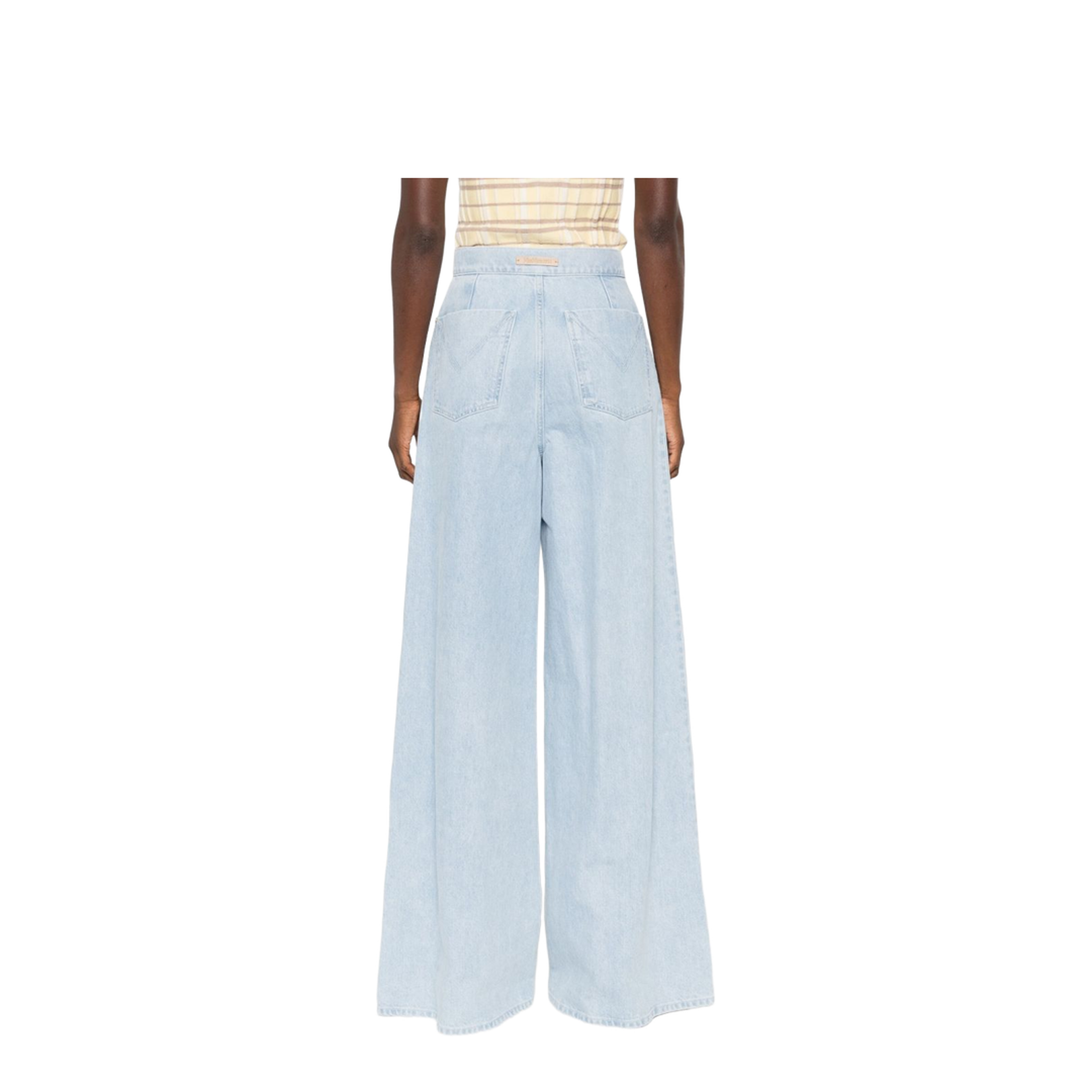 Wide-Leg Denim Jeans