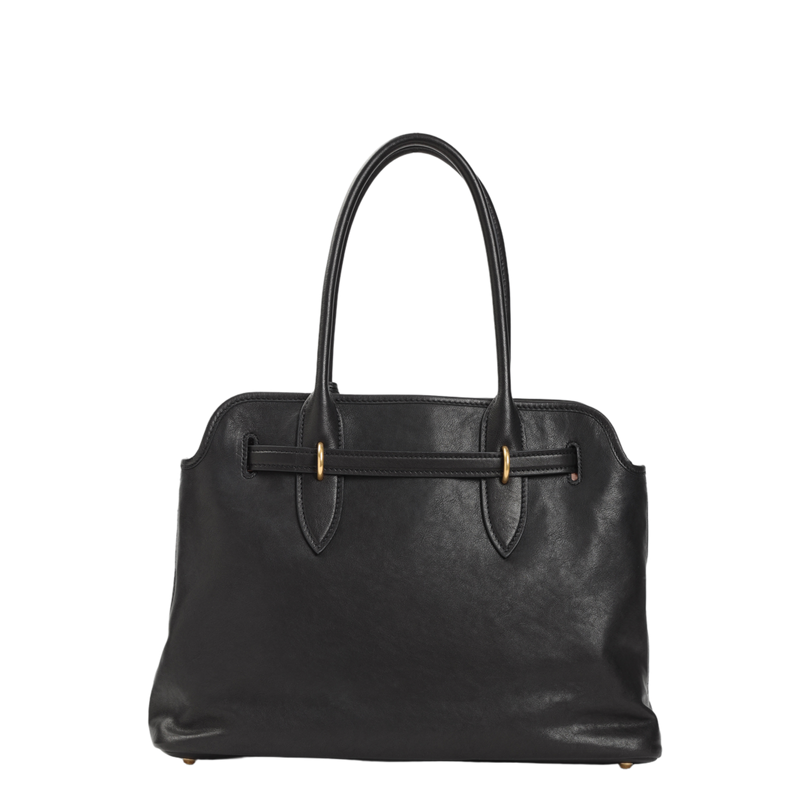Black Leather Shoulder Bag