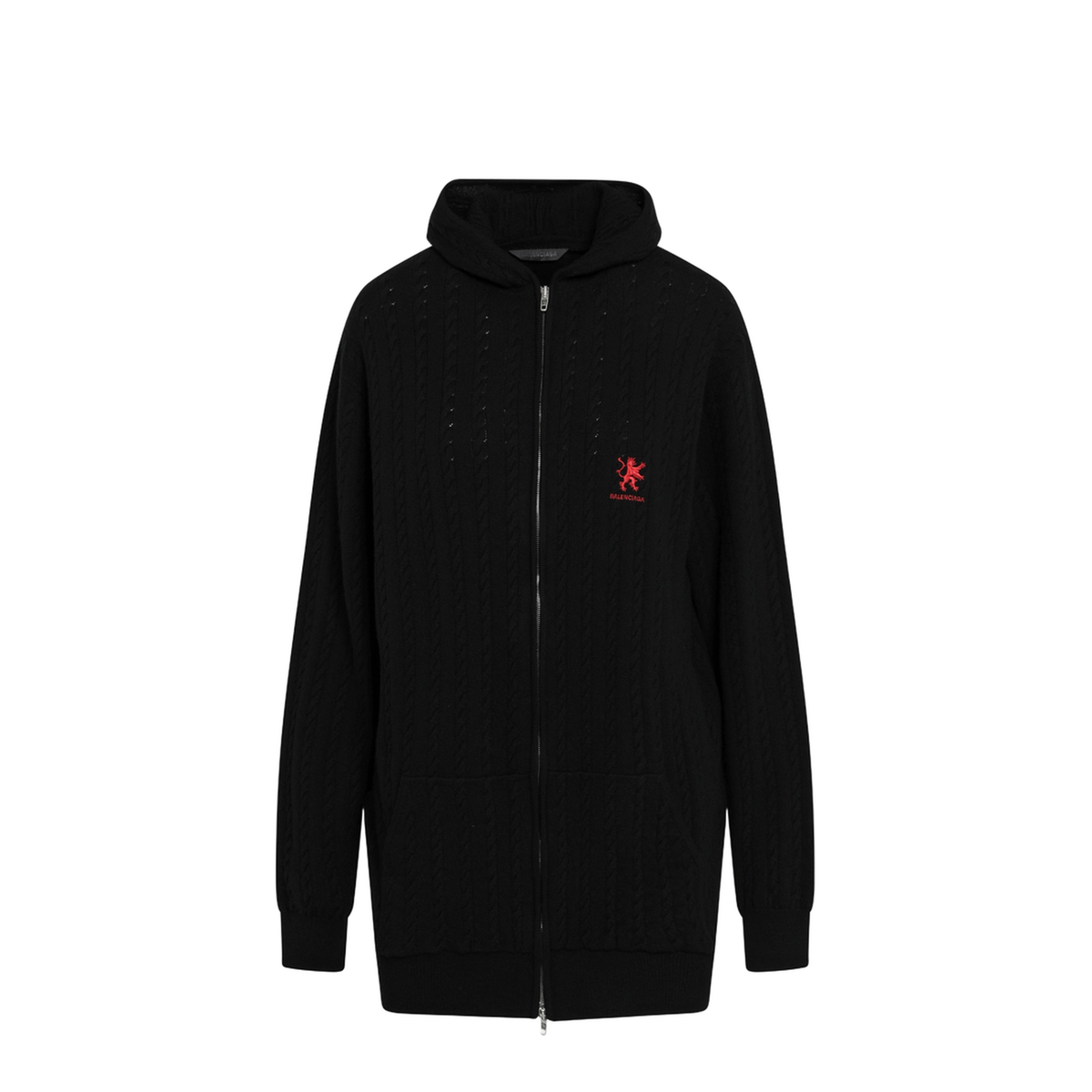 MAYFEYR - Balenciaga - Black Wool Mini Cardigan Dress - 857280T17671000