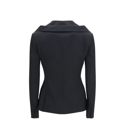 MAYFEYR - Alexander Mcqueen - Structured Off-Shoulder Jacket With Harness Details - 865434QJAAC