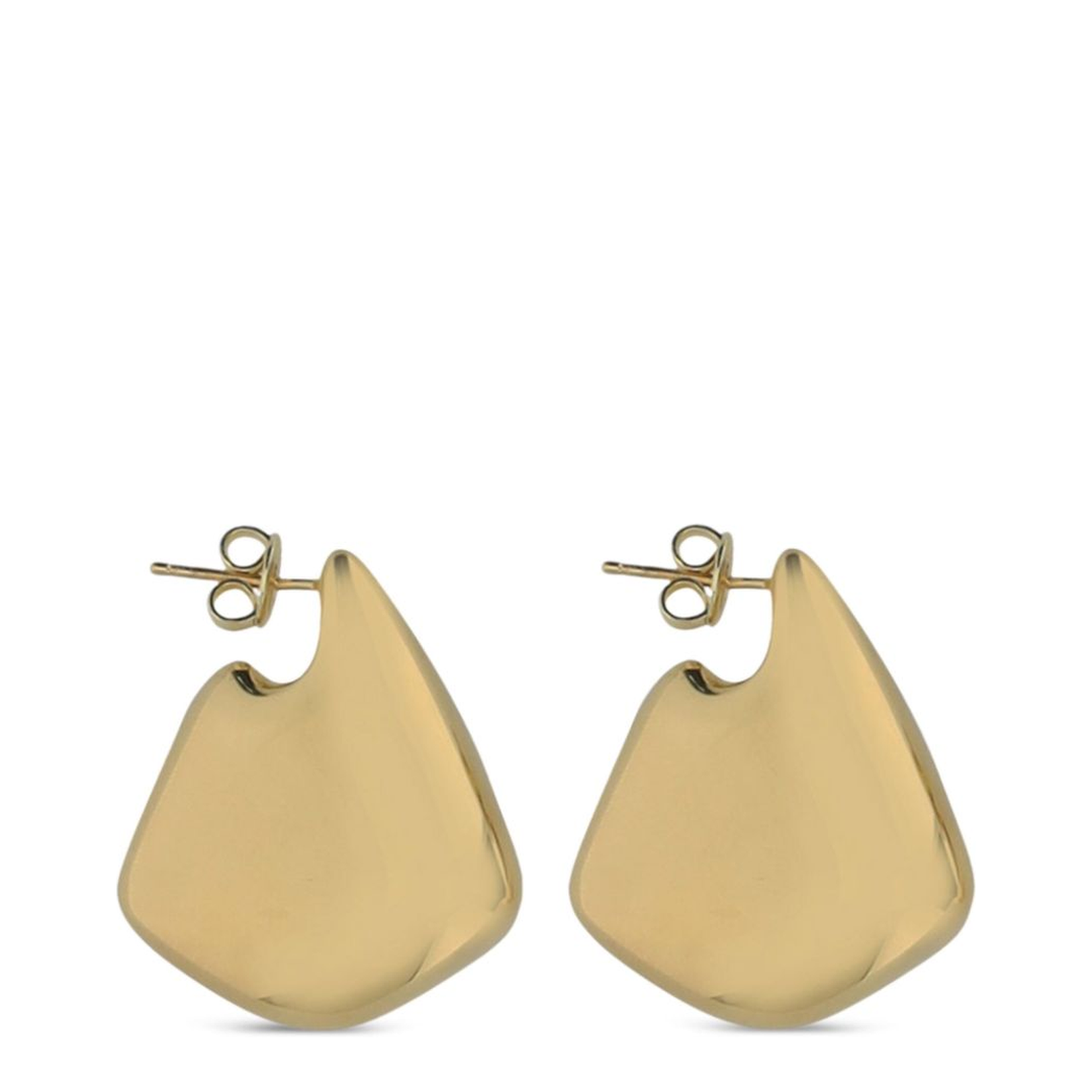 Small Fin Earrings in Yellow