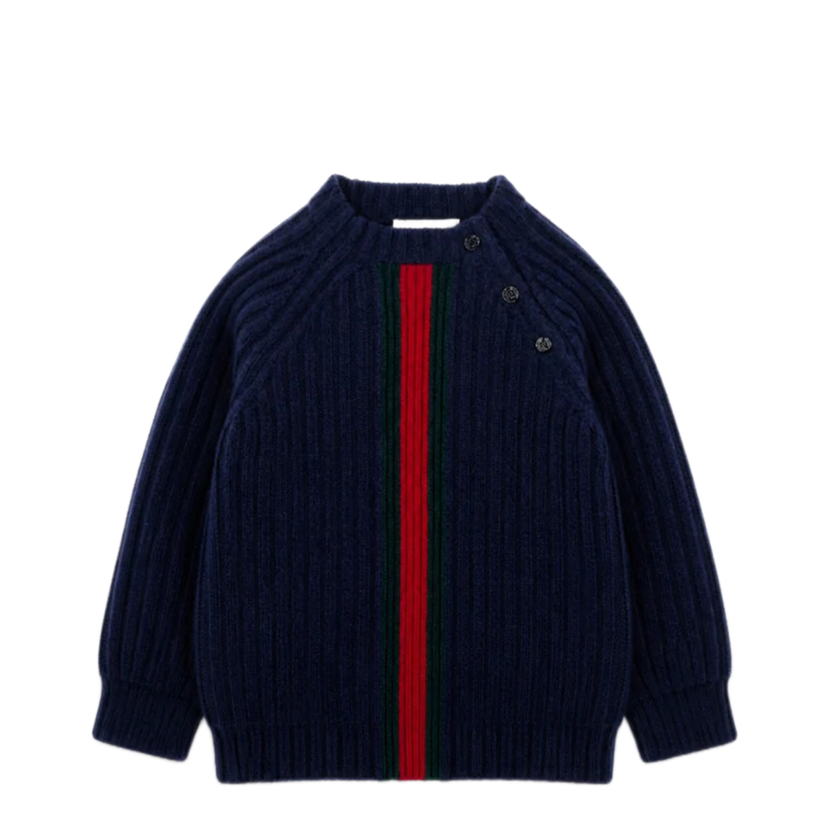 Web Stripe Wool Sweater For Boy