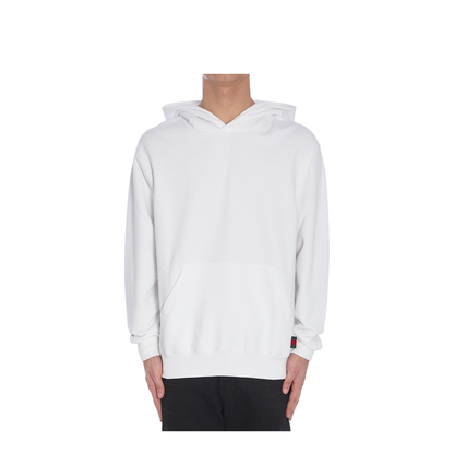 White Logo Hoodie