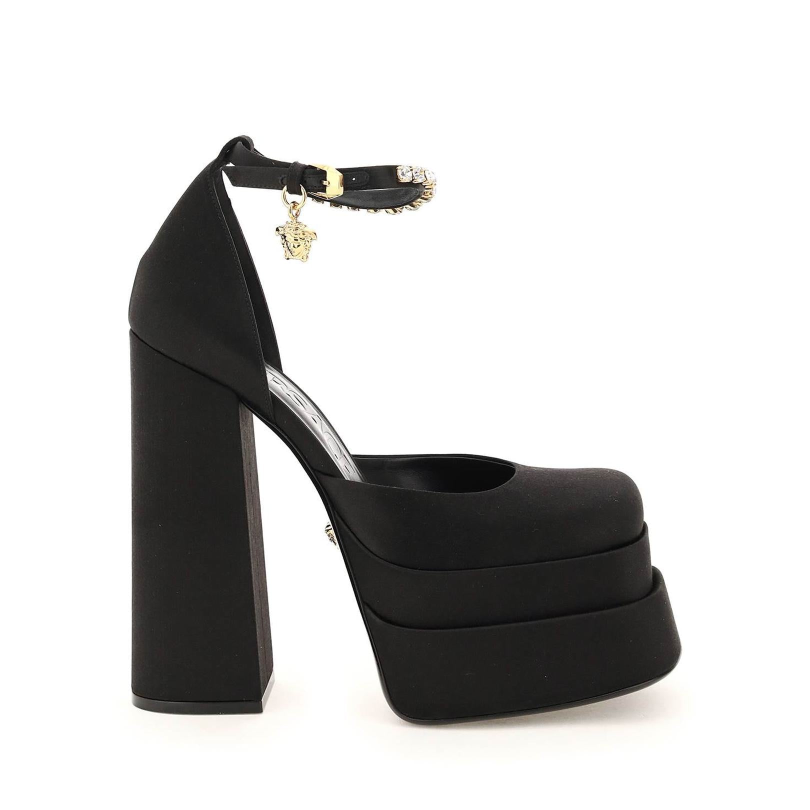 Versace medusa aevitas double platform pumps