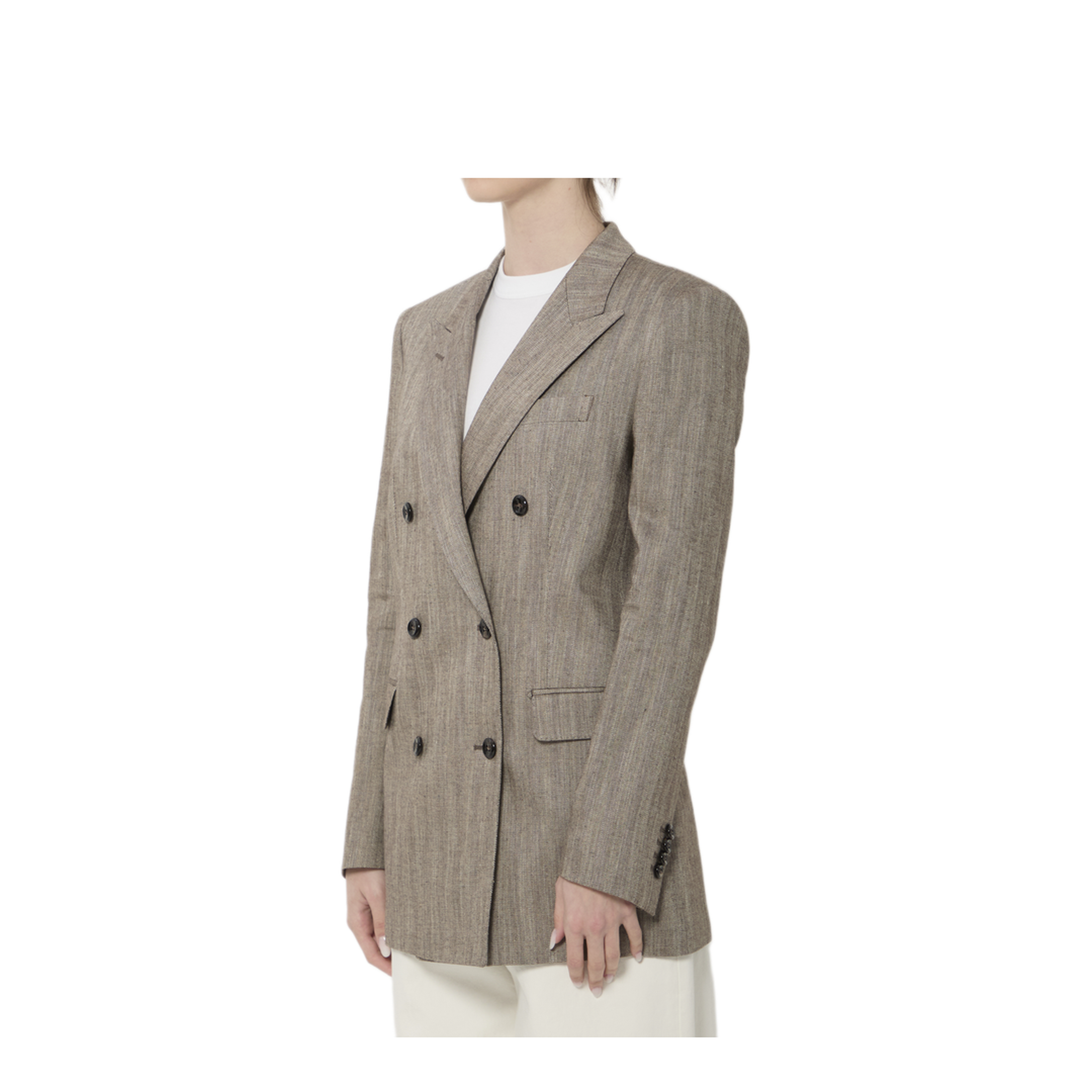 MAYFEYR - Tagliatore - Brown Double Breasted Jacket - JJASMINEA40006M1200