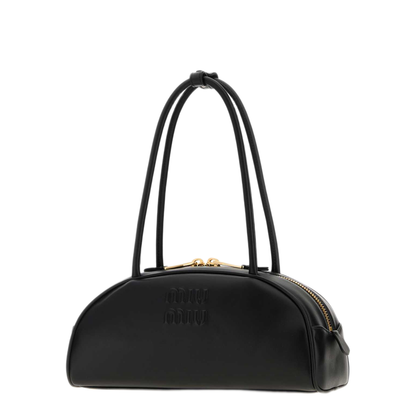 MAYFEYR - Miu Miu - Black Leather Beau Shoulder Bag - 5BB1932CRWF0002