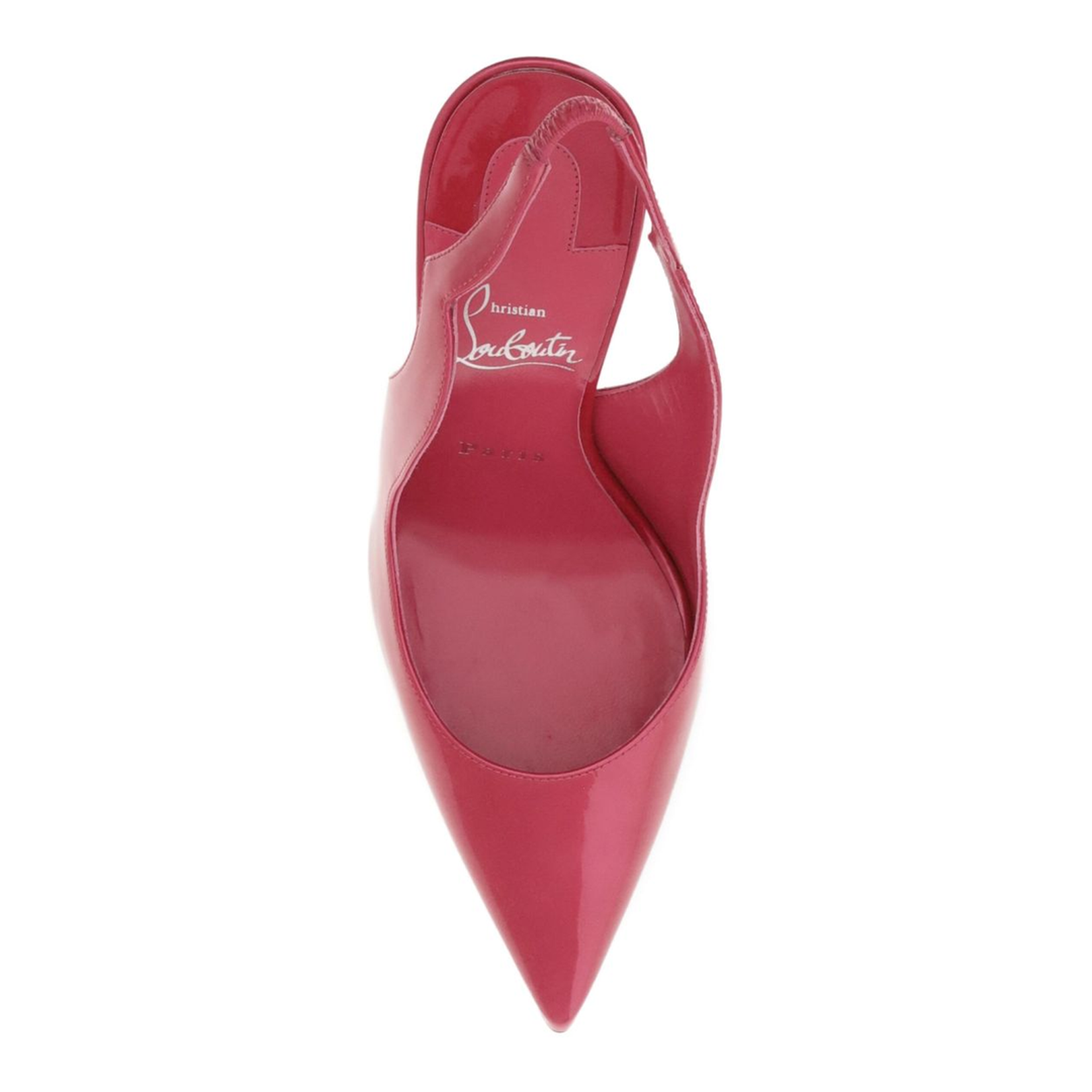 Pink Patent Leather Slingback Strap Stiletto Heel