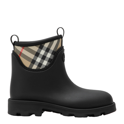 MAYFEYR - Burberry - Marsh Stamp Rubber And Nylon Rain Boots In Black - 8111712170480A1189