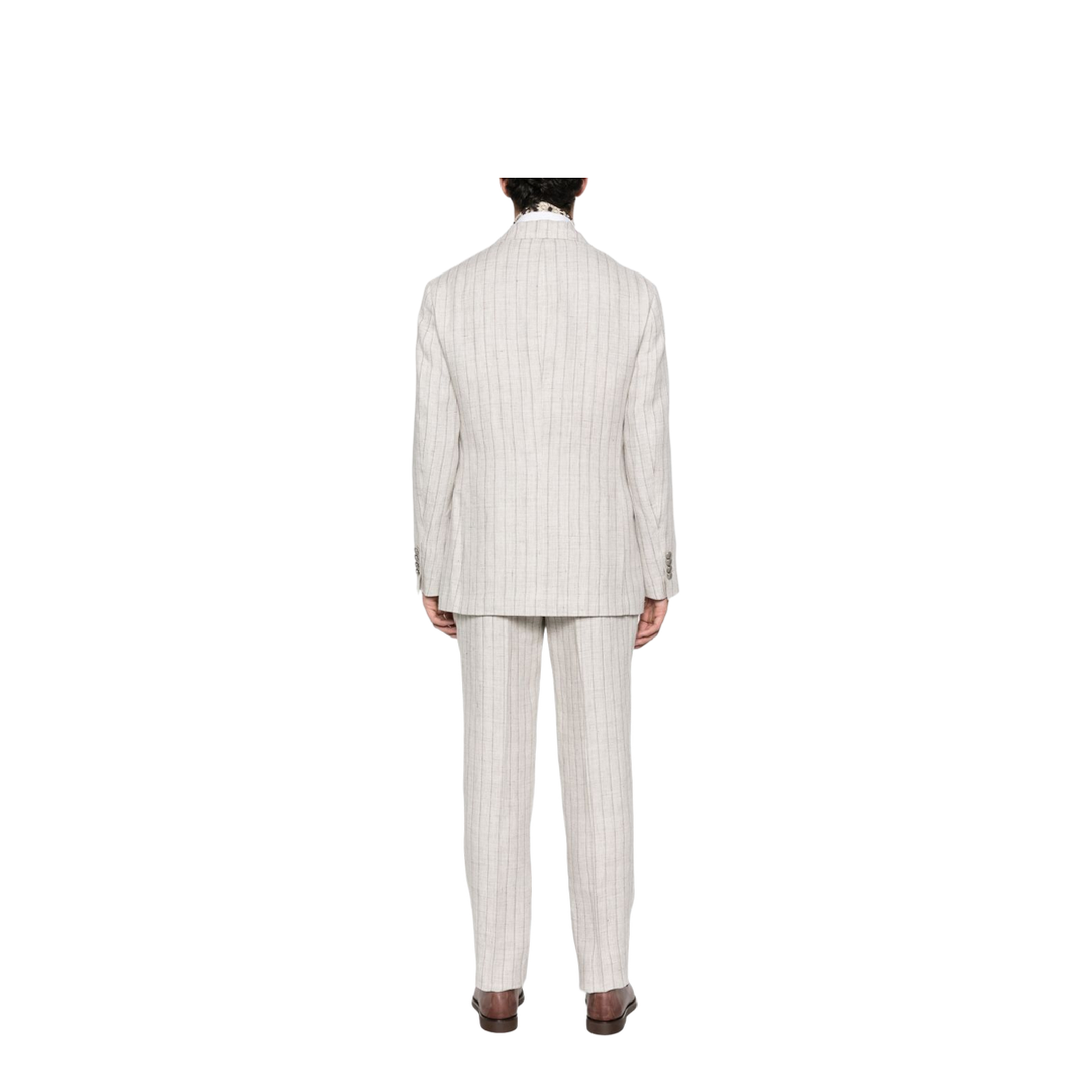 Linen Double-breasted Suit