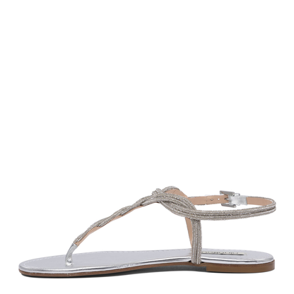 MAYFEYR - Ninalilou - Flat Sandals In Silver Leather - 351172NAPPALAMARGENTO