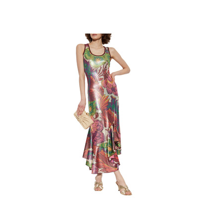 Dress with Shimmering Finish