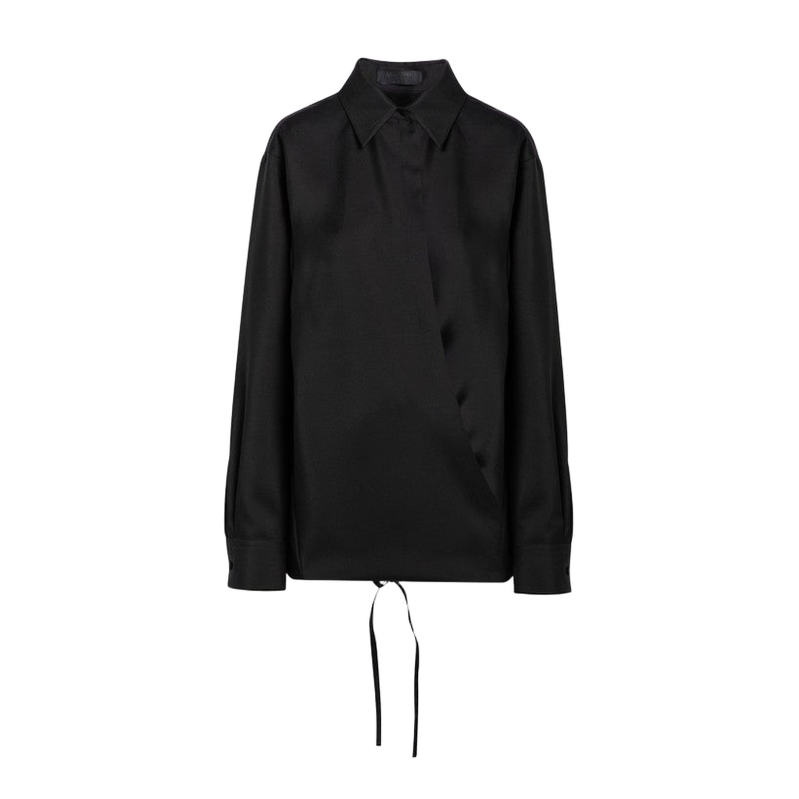Black Shirt with Drawstring