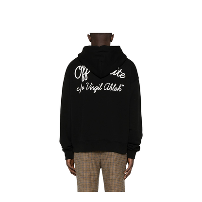 Script Skate Hoodie in Black