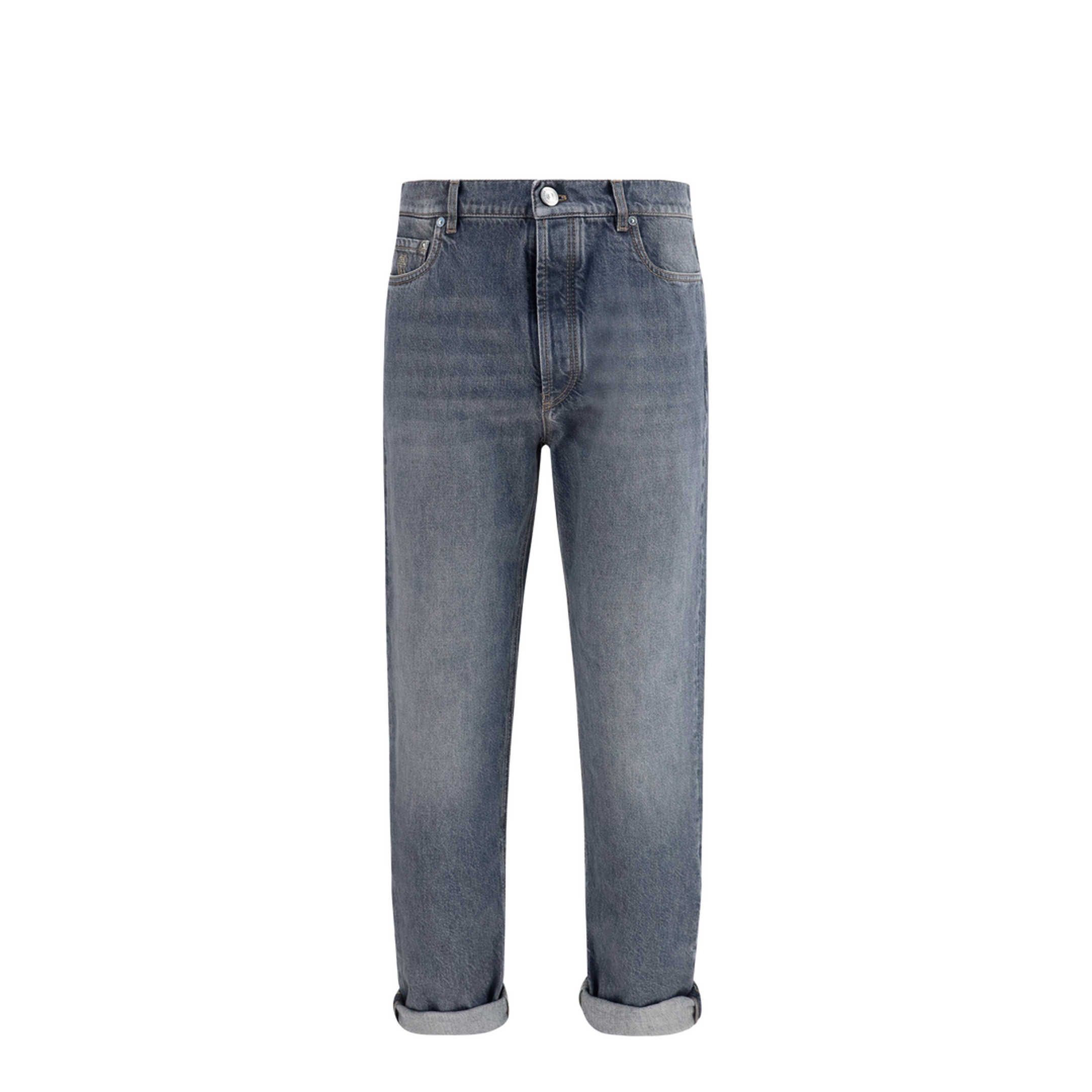 MAYFEYR - Brunello Cucinelli - Straight-Leg Turn-Up Jeans - M229PO2090