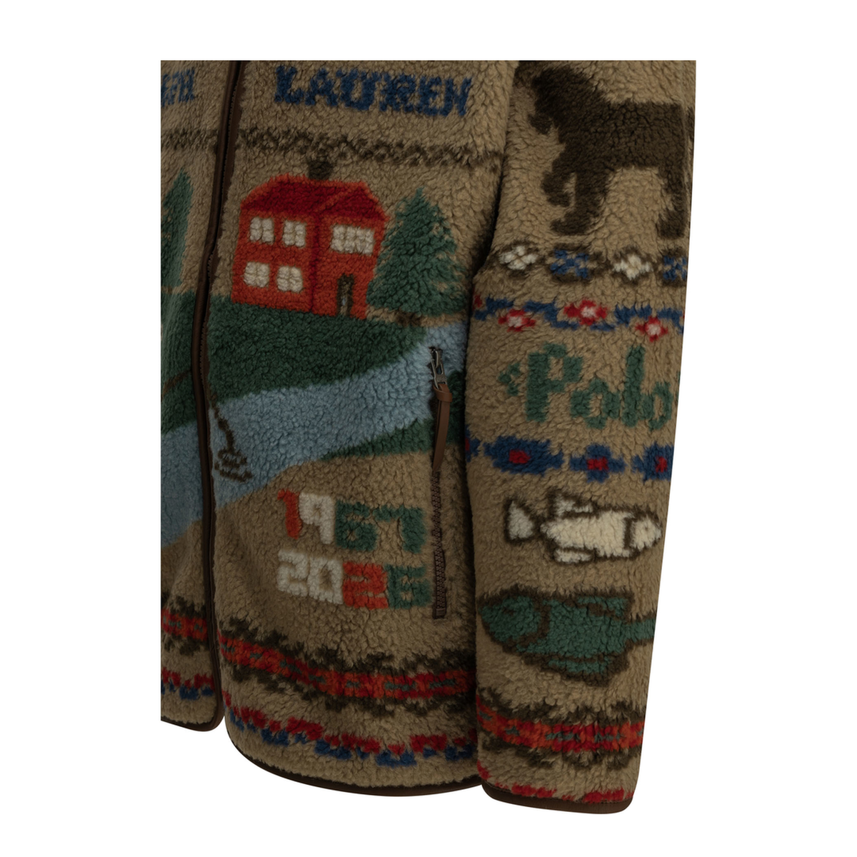 MAYFEYR - Polo Ralph Lauren - Panorama Fleece Jacket - 710B26317001MONTANAKHAKI