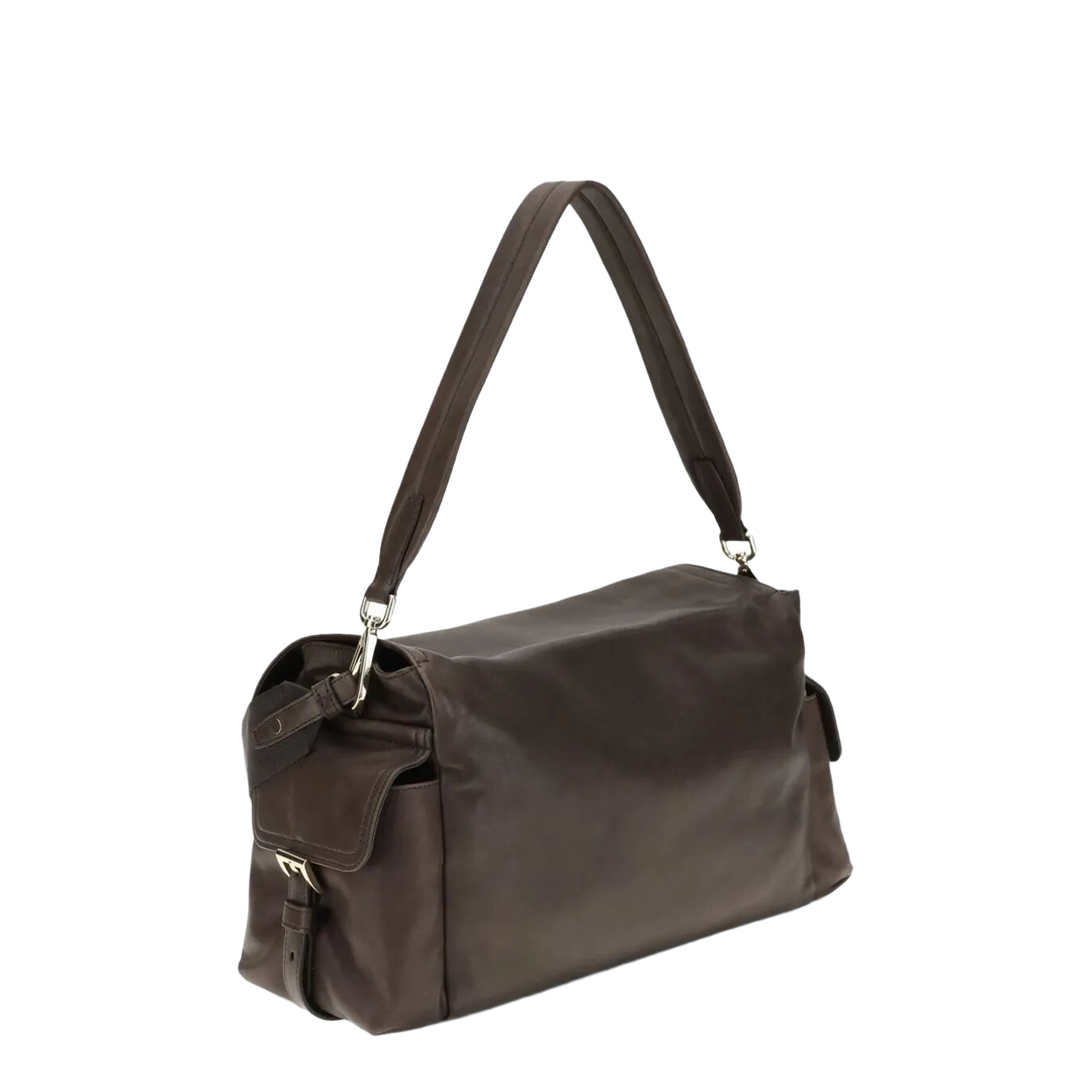 MAYFEYR - Prada - Dark Brown Leather Shoulder Bag - 1BD391VNOO2DX8F0038