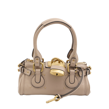 Paddington Small Grained Leather Shoulder Bag - Earthy Pink