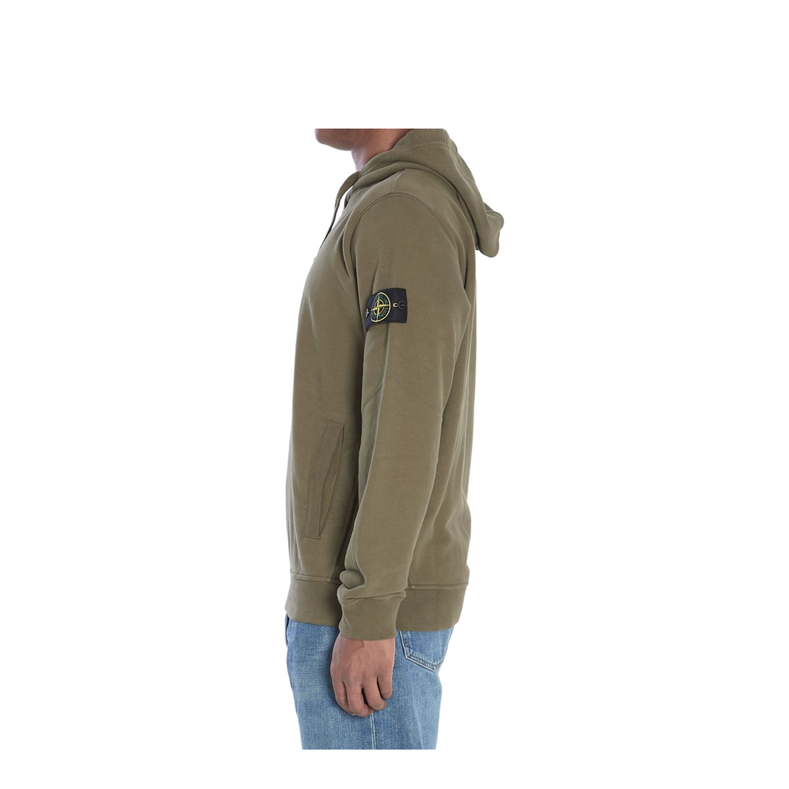 Hooded Sweatshirt in Brushed Organic Cotton Fleece