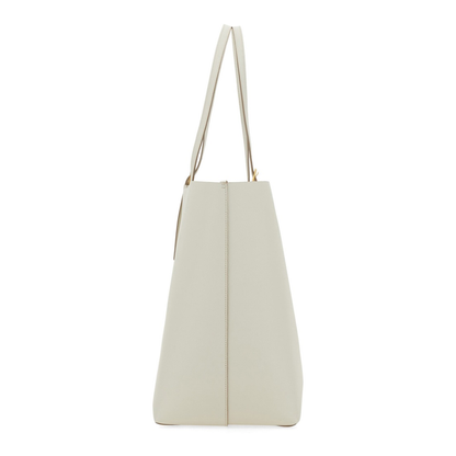 White Leather Large Himmel Shopping Bag