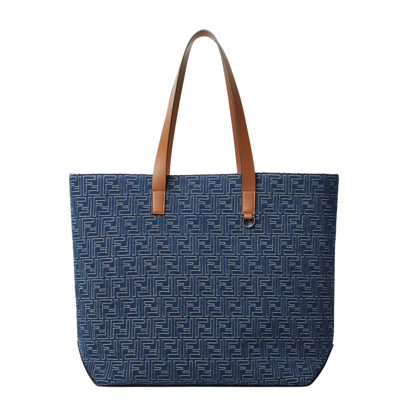 Denim Effect Medium Tote Bag