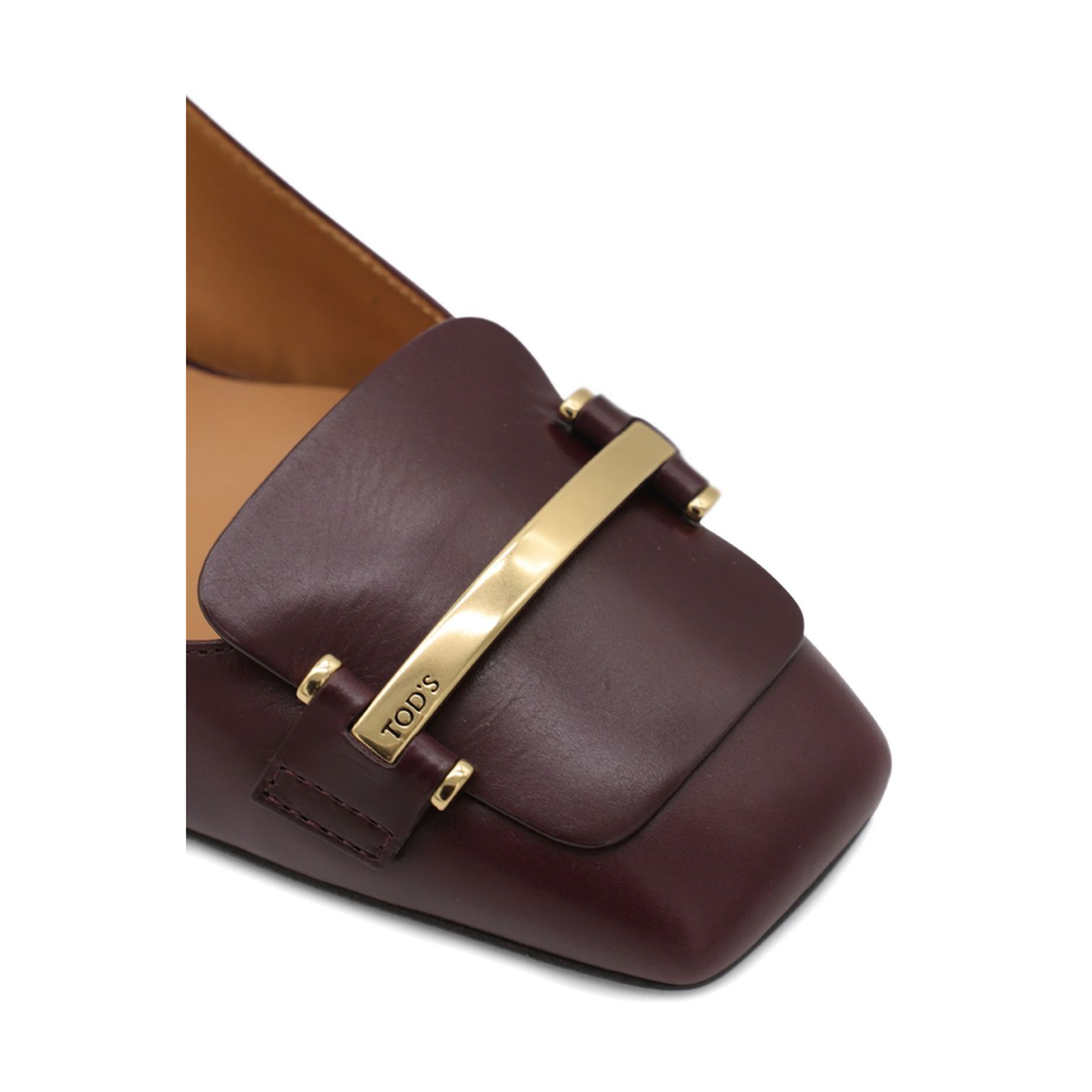 Brown 50Mm Slingback-Bar Pumps