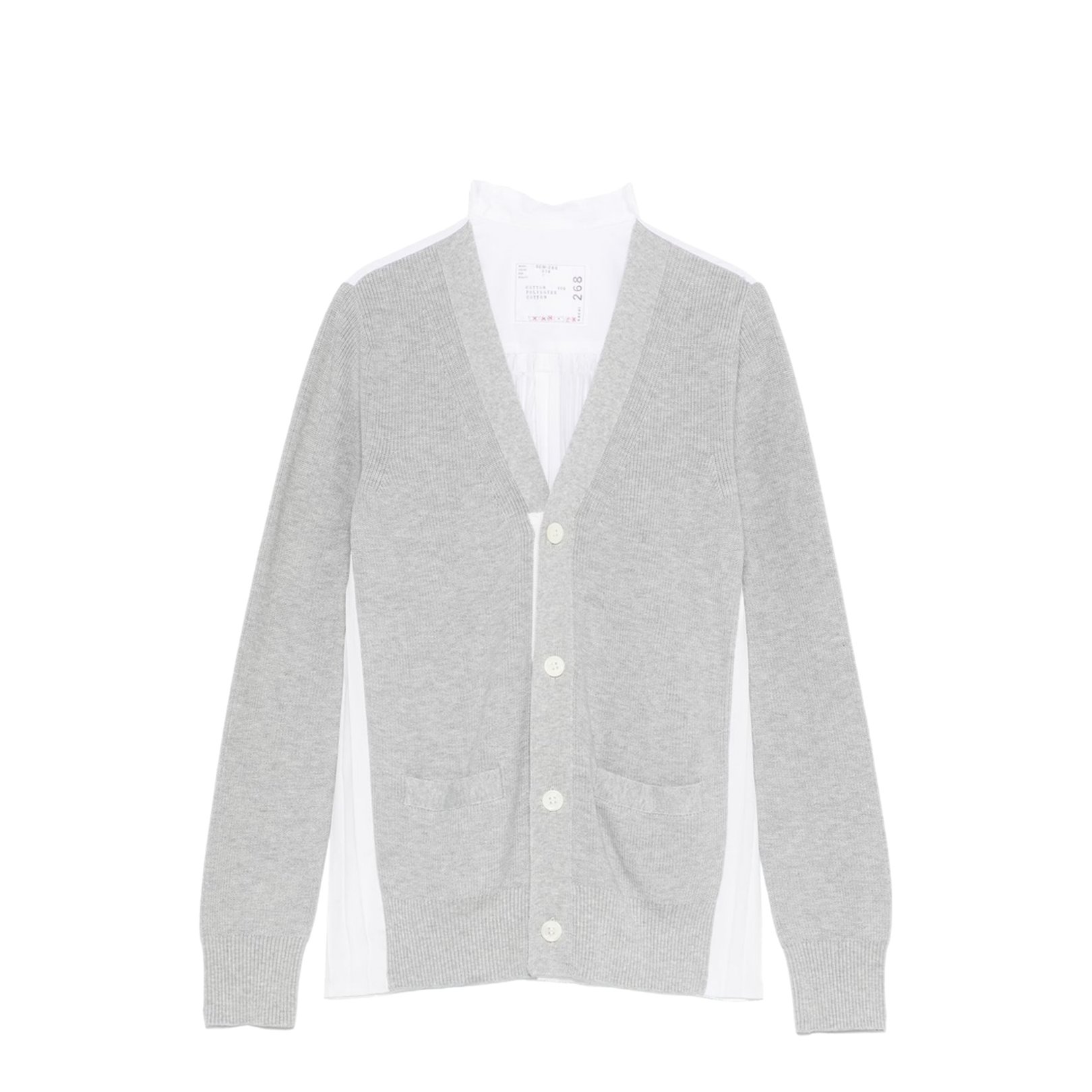 White V-Necked Cardigan