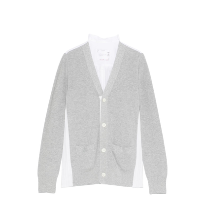 White V-Necked Cardigan