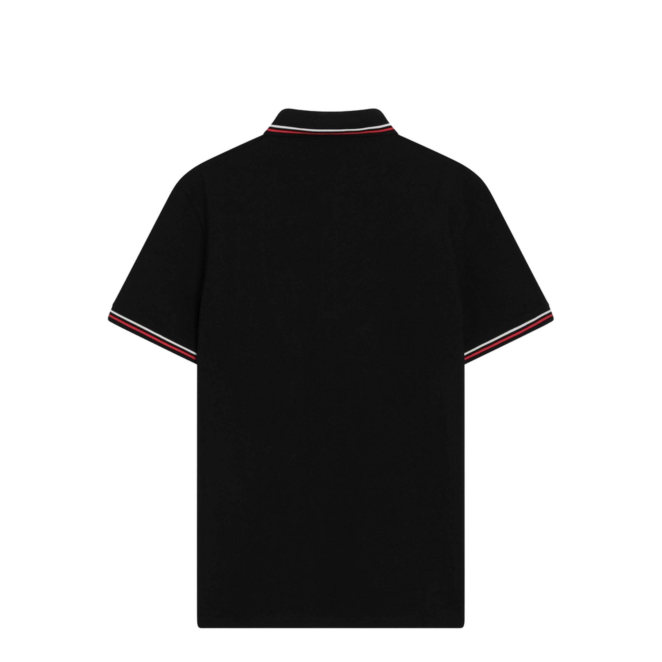Black Cotton Polo Shirt