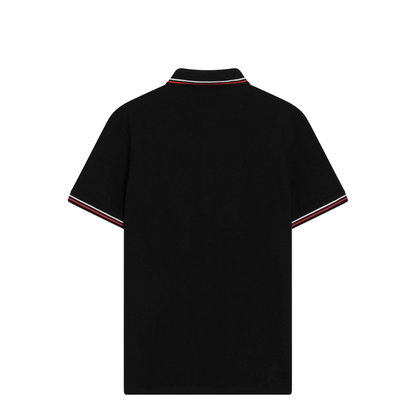 Black Cotton Polo Shirt