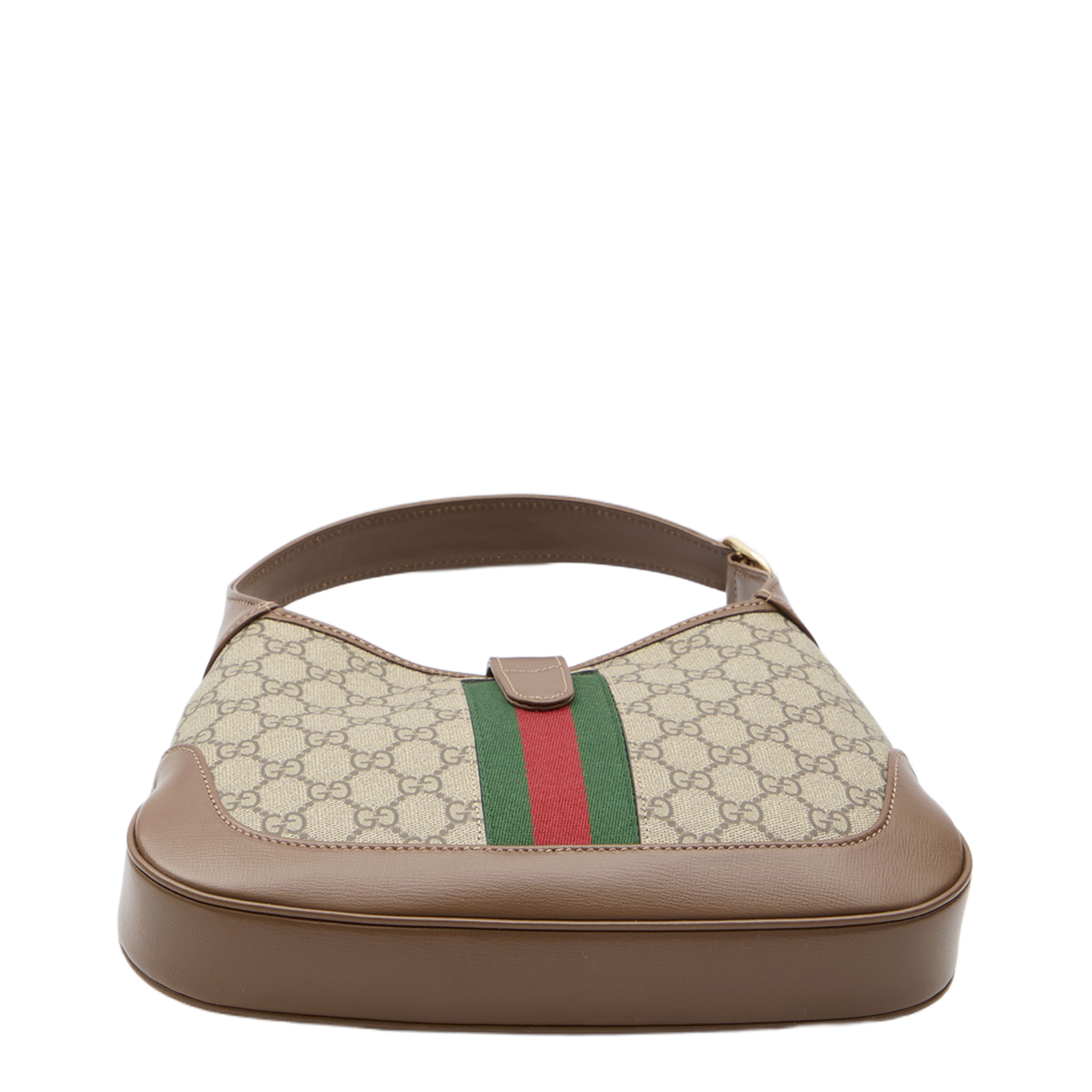 Ophidia Canvas Shoulder Bag - Brown