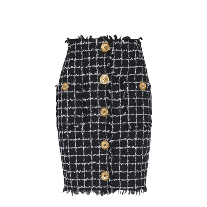 Women's Skirt Grid Pattern