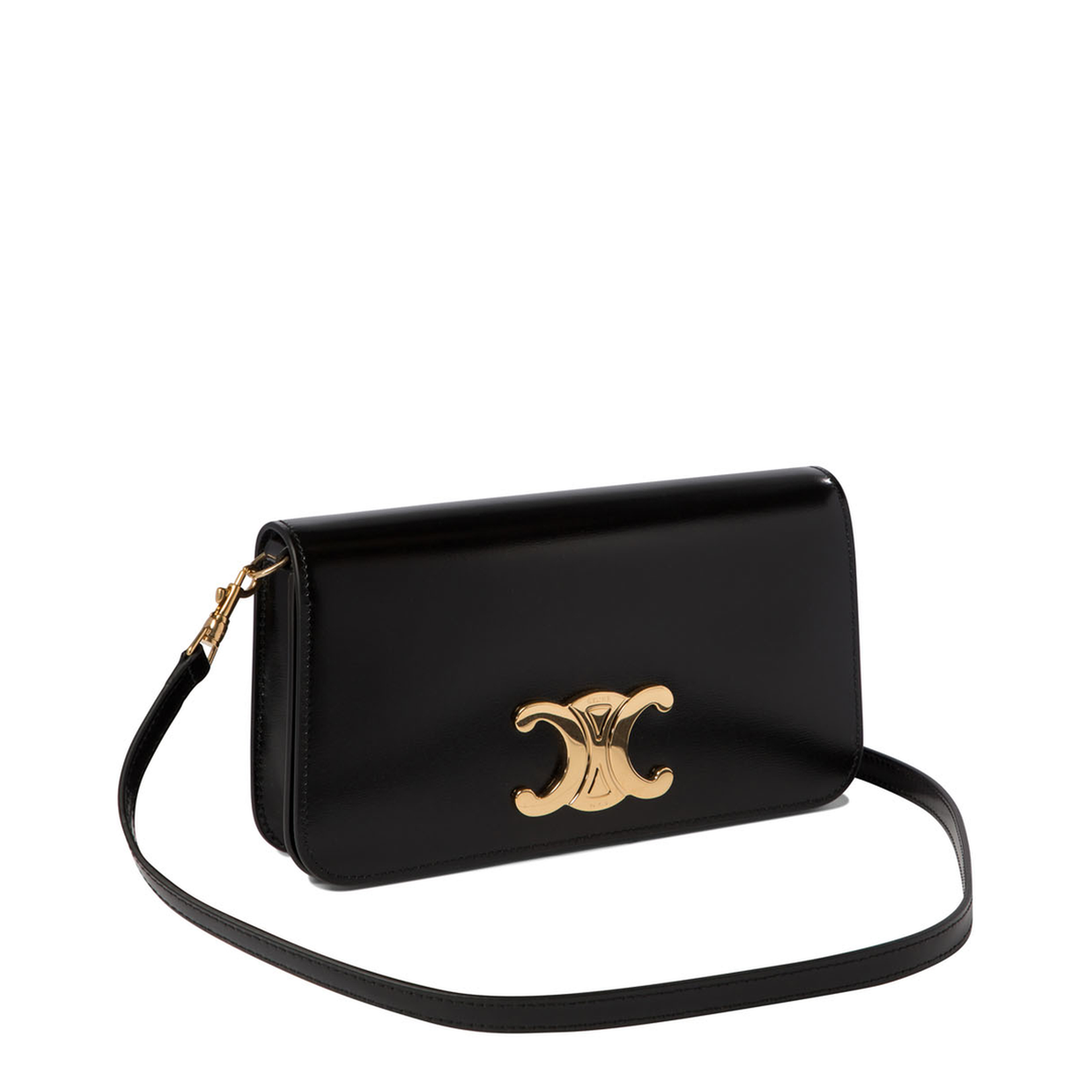 Multipochette in Shiny Calfskin - Black