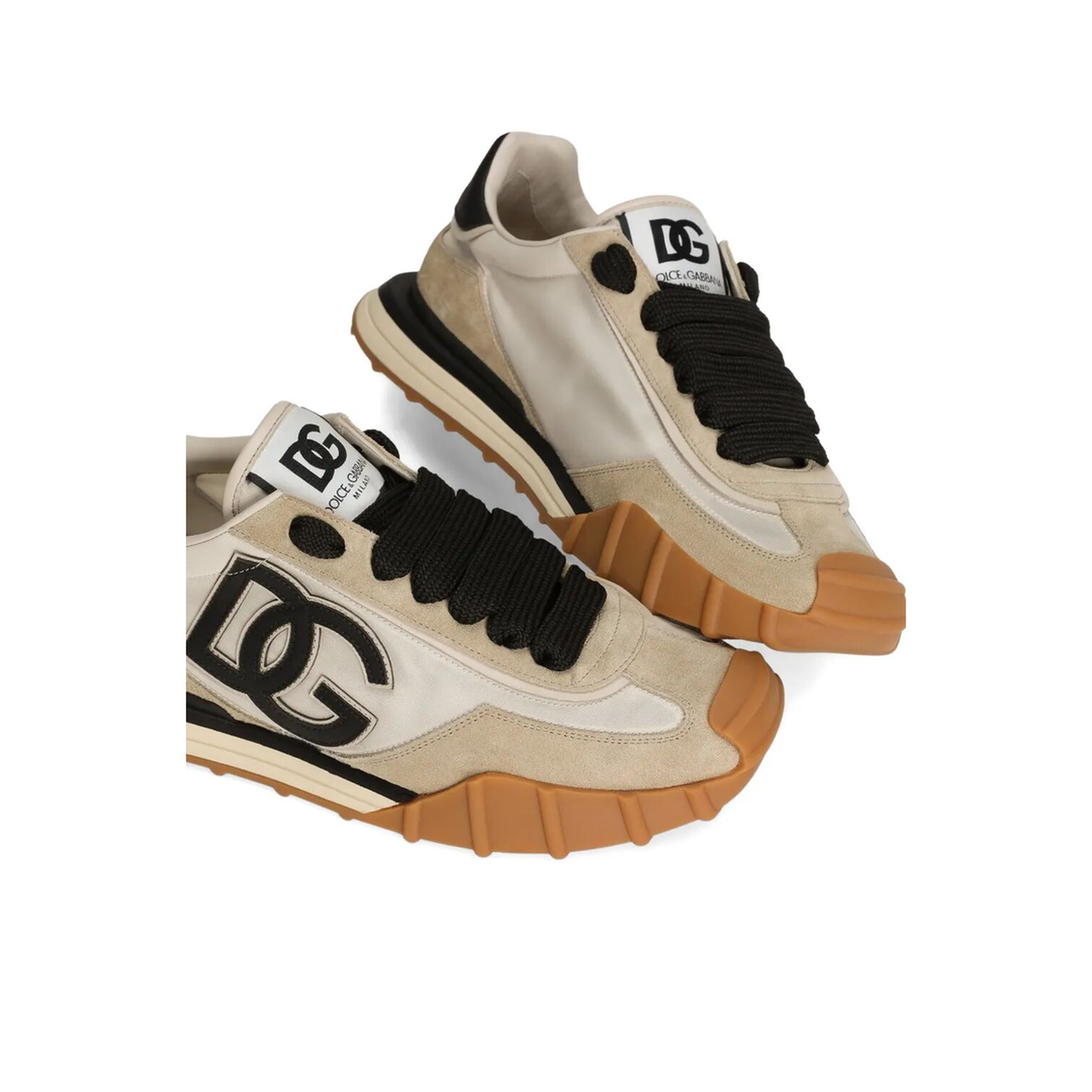 MAYFEYR - Dolce & Gabbana - Nylon And Suede Athletic Sneakers - CS2384AZ862