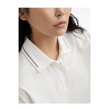 Piquet Polo Shirt with Monili