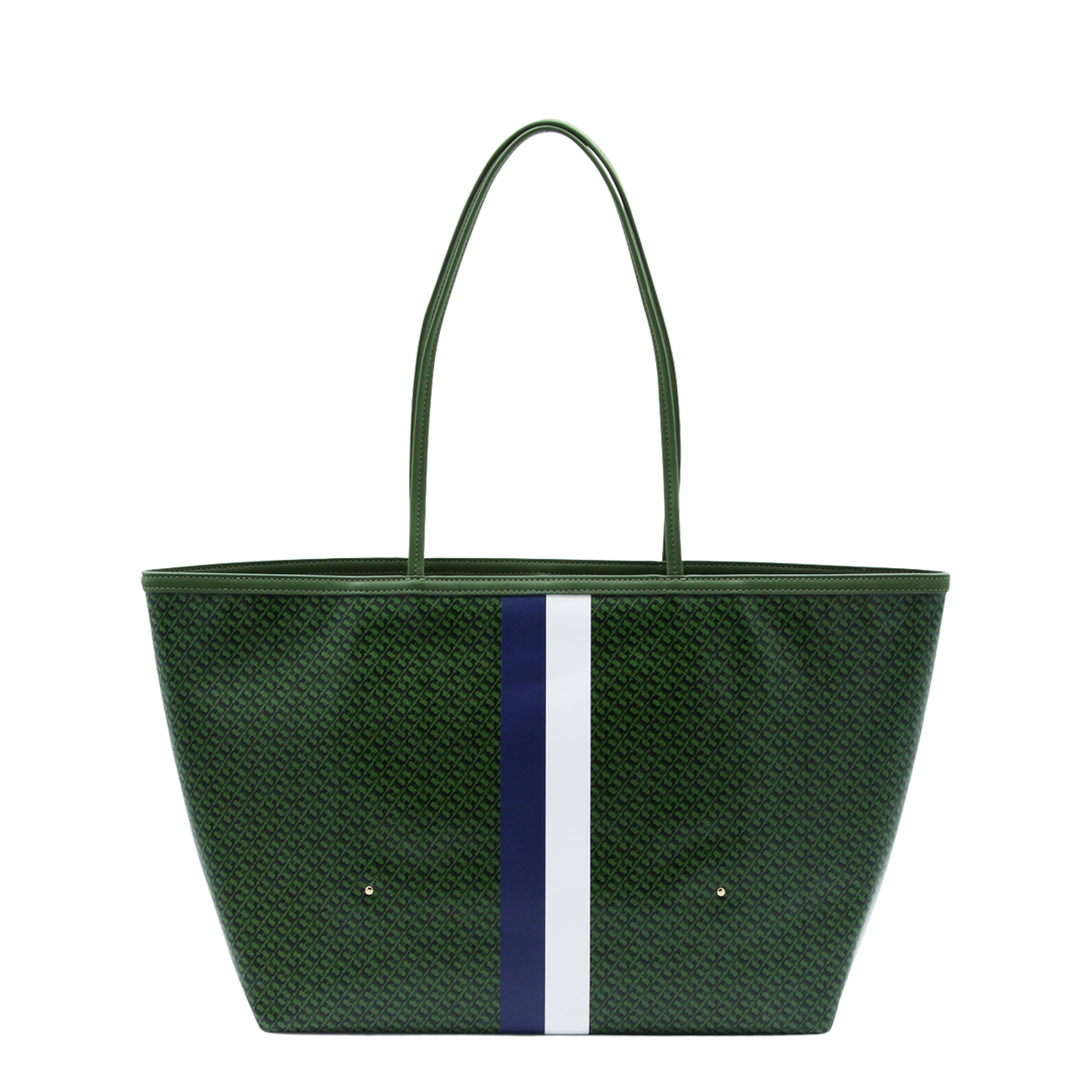 Racer Coated Canvas Tote - Green