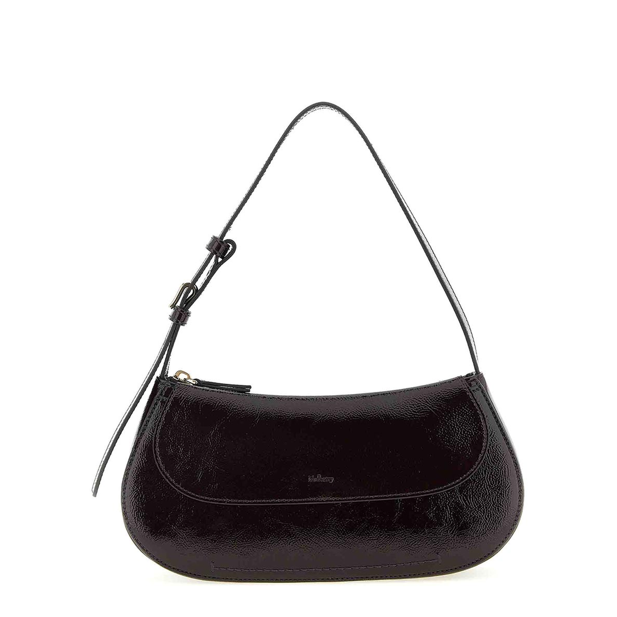 Clovelly Leather Shoulder Bag - Purple