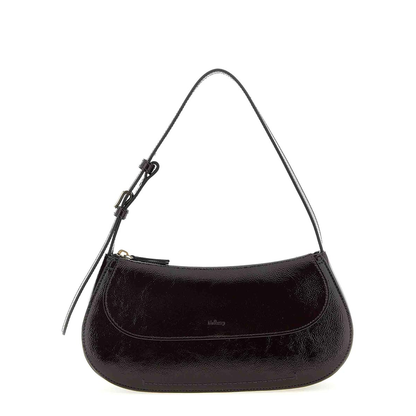 Clovelly Leather Shoulder Bag - Purple