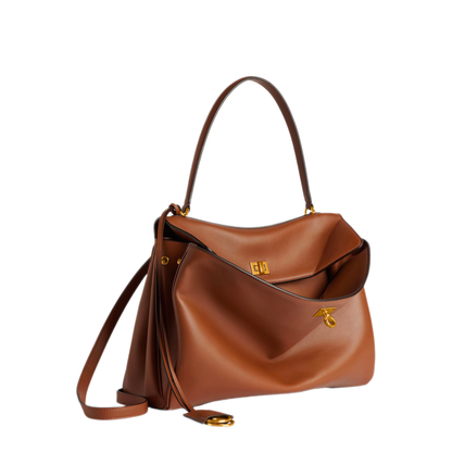 Rodeo Medium Calfskin Handbag - New Tan