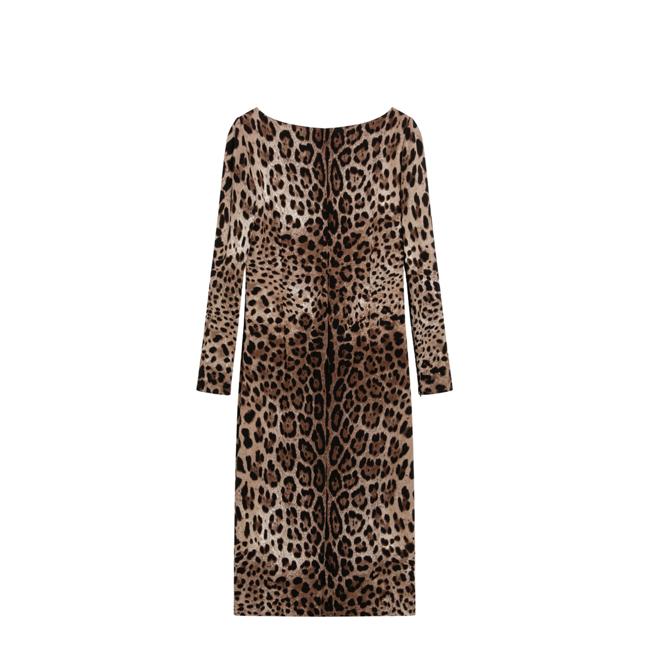 MAYFEYR - Dolce & Gabbana - Leopard-Print Long-Sleeve Dress In Viscose - F6TYGTFSRKIHY13M