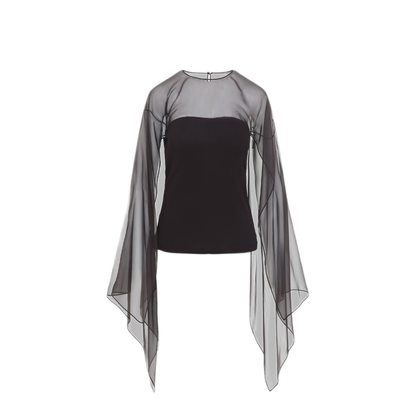 MAYFEYR - ALBERTA FERRETTI - Brown Viscose Top - A022001240102