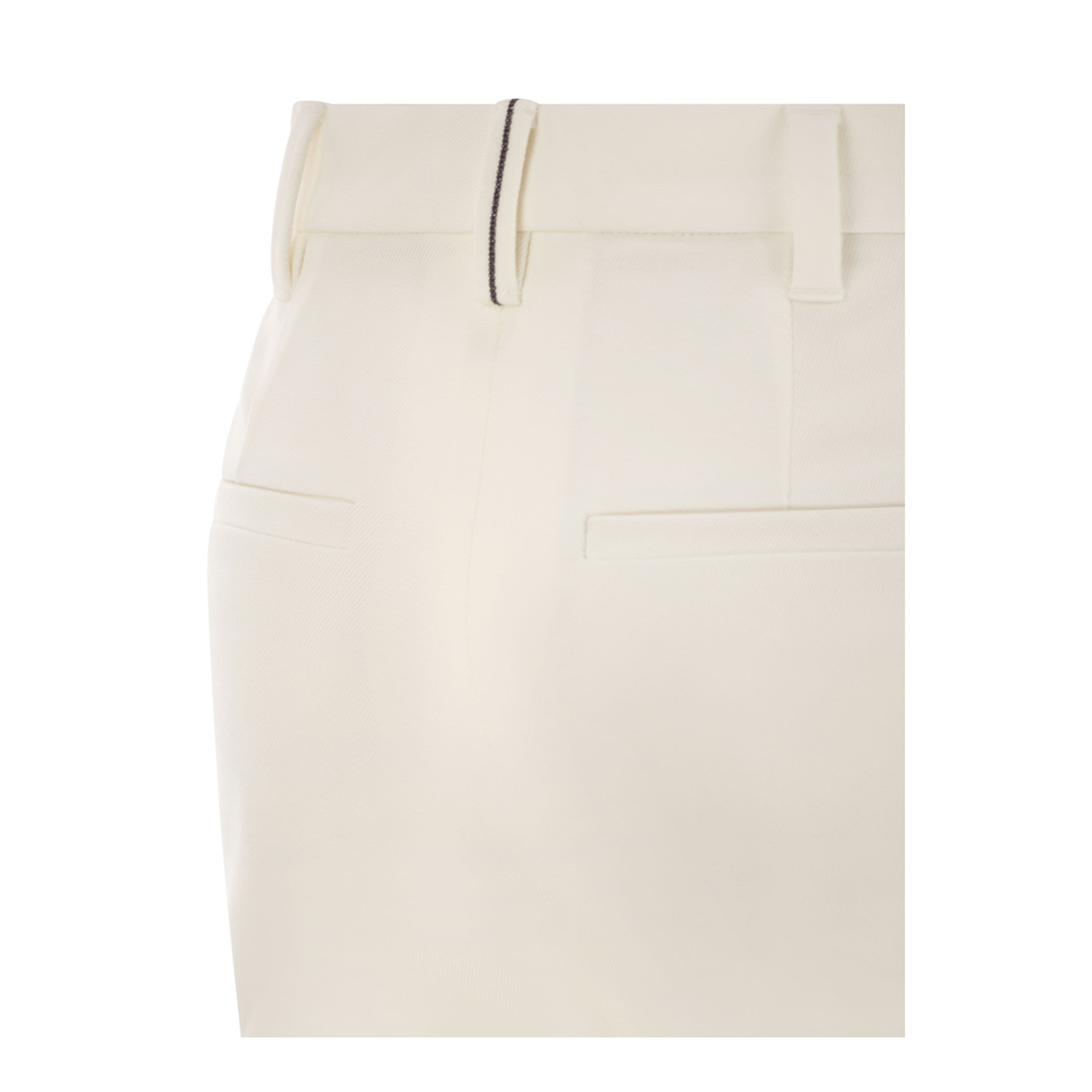Cigarette Trousers Stretch Cotton