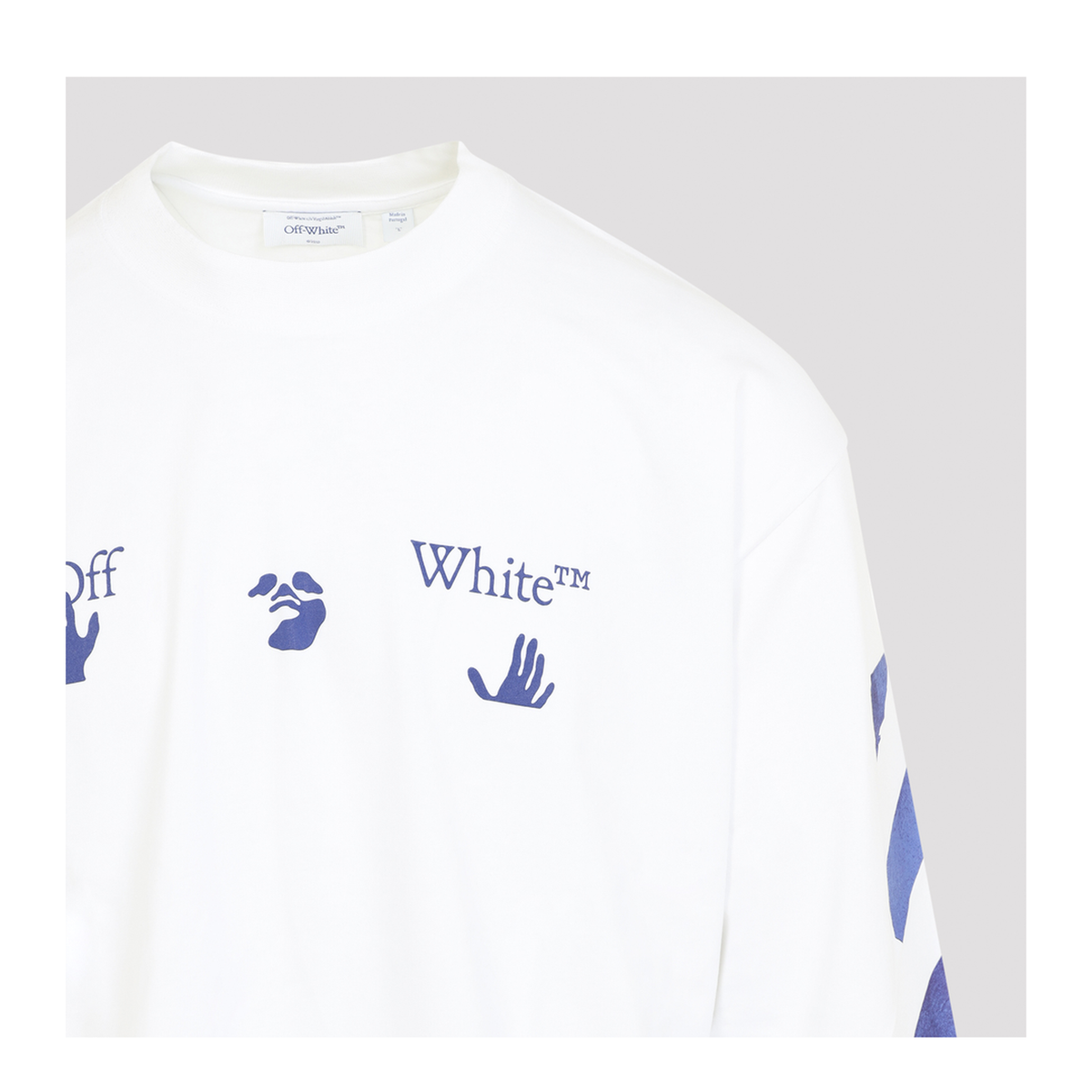 MAYFEYR - Off-White - Bacco Arrow L/S Skate T-Shirt - 44MAB09CF26J007100WHITE