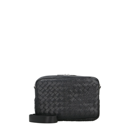 Intrecciato Leather Camera Bag