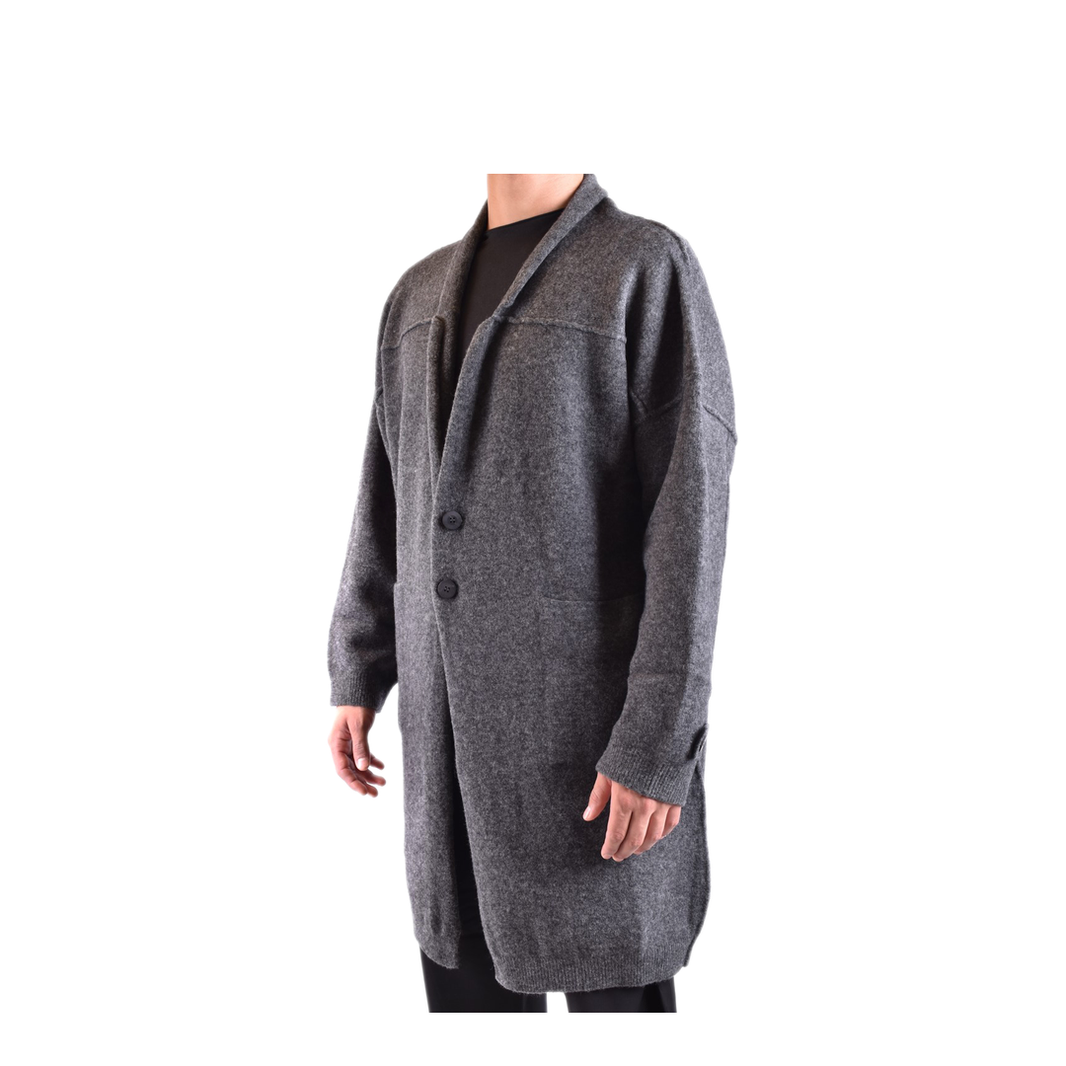 MAYFEYR - ISABEL BENENATO - Graphite Wool Blend Coat - UK53F2280