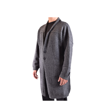 MAYFEYR - ISABEL BENENATO - Graphite Wool Blend Coat - UK53F2280